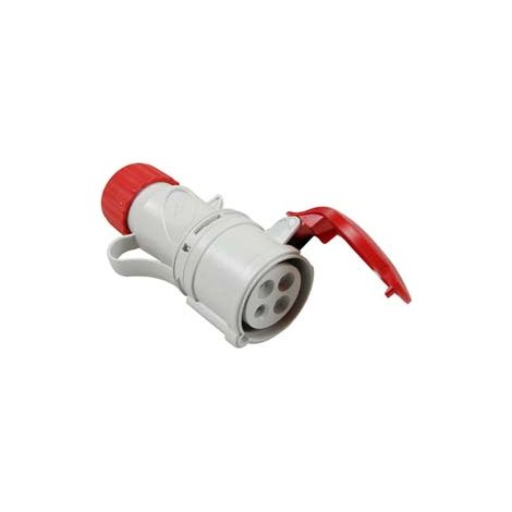 PRESA INDUSTRIALE VOLANTE ARGO ROSSA 3P+T CEE IP44  32A colore rosso 71124    FANTON