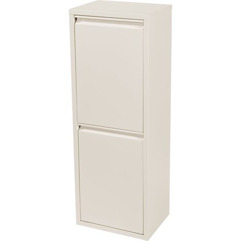 Contenitore per la raccolta differenziata a parete 2 x 14 litri bianco 030010392