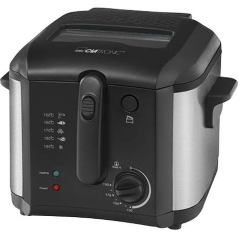 Clatronic FR 3649 Freidora Negra 2,5 Litros Potente (1/2)