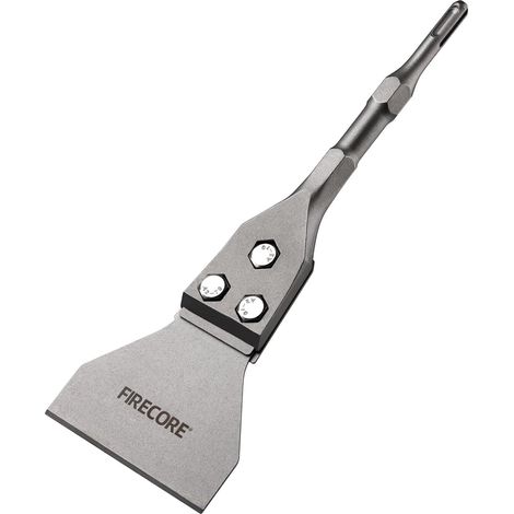 Burin SDS PLUS, Plat Burin pour Enlever Carrelage, PVC et Béton, Grattoir de Sol Large 100 300mm Compatible avec le Marteau Perforateur SDS PLUS (1/5)