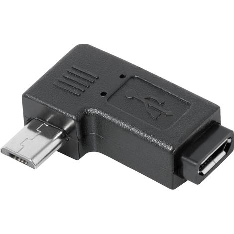Micro usb adaptateur coudé à 90° 5 broches micro usb b jack vers 5 broches micro usb b plug