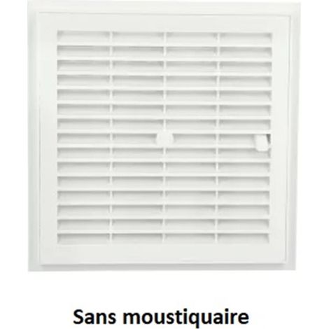 Grille de ventilation interrupteur électrique carrée à sceller 207 x 207 mm - à fermeture (1/2)