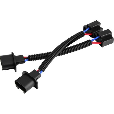 H4-Buchse auf H13-Stecker Adapter, Scheinwerfer-Umrüstkabelsatz, 2 Stück (1/5)