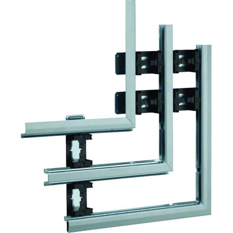 Angle plat pour BKIS épais 25mm double hauteur acier (VERZ) zingué (BKIS251305DVERZ)