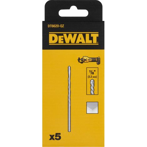 DEWALT Trockenbaufräser Pilot Point 1/8 Zoll 5 Stk (1/5)