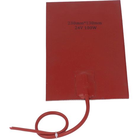 100-W-Kraftstofftankheizung, 230 x 130 mm, wasserdichtes Silikon, schnell aufheizend, 24 V Gleichstrom-Heizkissen (1/5)