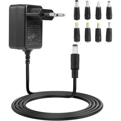 Chargeur Universel 12V 1A pour Voiture Électrique Enfant, SUV, ATV, Moto et Jouets Batterie 12V, 8 Convertisseurs Inclus, Sécurité Protection Court-Circuit (1/5)