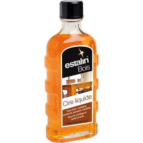 Estalin Cire Liquide Clair pour Entretien du Bois 250ml
