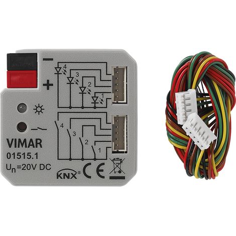 VIMAR - 01515.1 4-Eingangs-/Ausgangsschnittstelle für KNX-LEDs