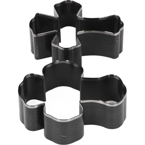 2 matrices de découpe en forme de croix, matrice de poinçonnage pour trous creux, outils d'estampage en acier allié pour la fabrication d'articles en cuir artisanaux (1/5)