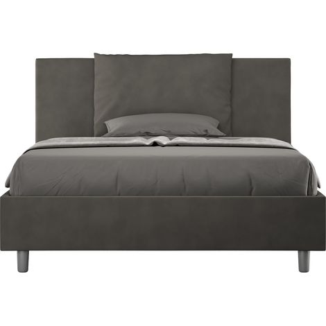 Letto Matrimoniale Large 170x200 cm Senza Rete Antea Grigio (1/4)