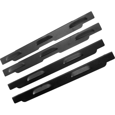 Pare-vent portable professionnel en acier inoxydable (lot de 4) pour barbecue, idéal pour le camping, les pique-niques et les grillades. (1/5)
