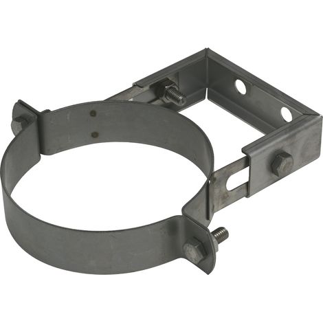 TEN – Bride murale en inox 130mm – Acier inoxydable – Épaisseur 5mm – Fixation pour tubes et garde-corps – Usage intérieur et extérieur