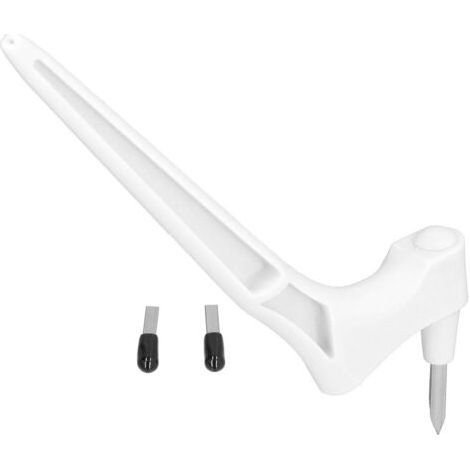Kit de sculpture rotatif 360° pour bricolage et projets créatifs - Couteaux manuels blancs (1/4)