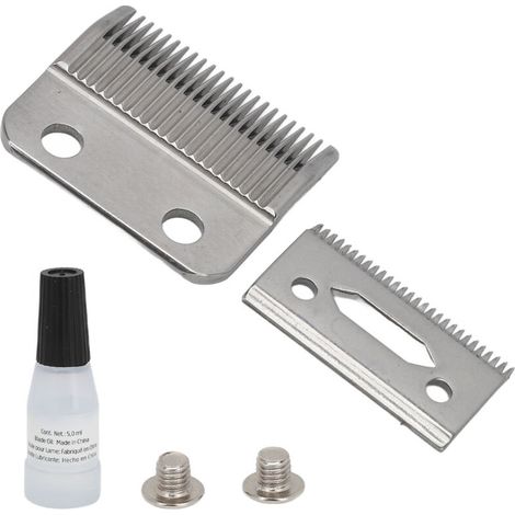 Lames de tondeuse cheveux en acier inoxydable, tête de coupe précise pour tondeuse barbe