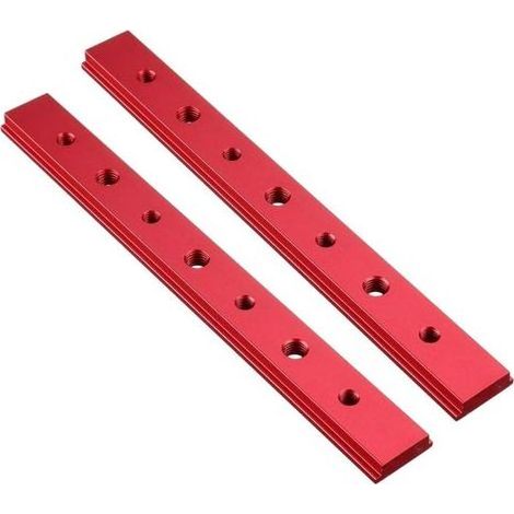 Packungen T-Nut-Schienen für die Holzbearbeitung, T-Nut-Schiene aus Aluminiumlegierung, T-Nut-Gleitschiene für Gehrungslehre, T-Schraube, Schlitzbefestigung für Heimwerker-Holzbearbeitung (200 mm) (1/5)