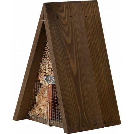 Hôtel insecte en bois triangulaire (1/5)
