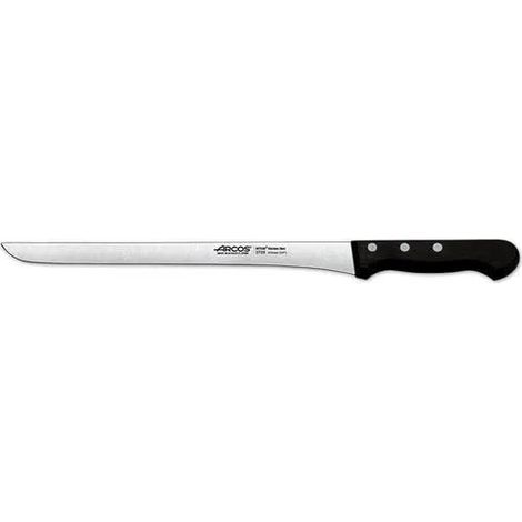 Coltello da prosciutto Arcos Palisandro  272300 in acciaio inox Nitrum e mango Palisandro in legno con lama di 27,5 cm, e lama di copertura