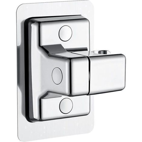 Support Pommeau de Douche, 360° Réglable Support Douche, ABS Plastique Accroche Pommeau de Douche Support Pommeau de Douche sans Percage, Adhésif Fort Porte Pommeau de Douche Support Douche Arg - Crez (1/3)