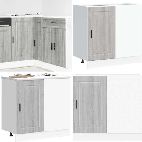 vidaXL Küchenunterschrank Porto Grau Sonoma Holzwerkstoff (1/5)
