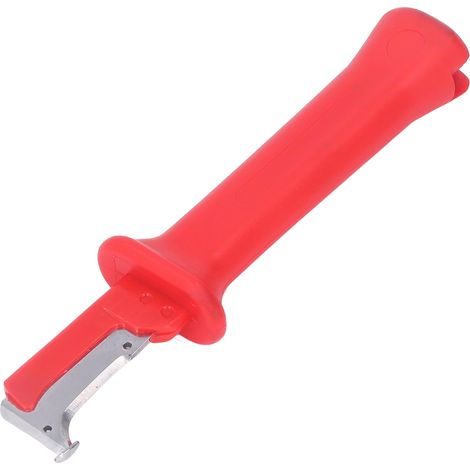 Couteau à dénuder les câbles en acier inoxydable, tranchant et ergonomique, pour le démontage des fils isolants. (1/5)