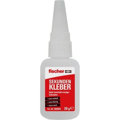 FISCHER 560902 COLA INSTANTÁNEA SIN HERRAMIENTAS TRANSPARENTE 20 G