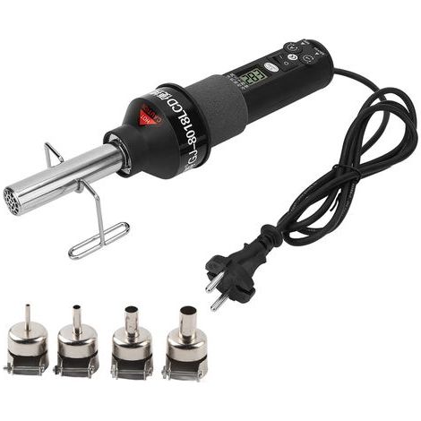 Pistolet à air Chaud - 220V 450W LCD Réglable Électronique Chaleur Pistolet À Air Chaud Dessouder Station De Soudage IC SMD (1/5)