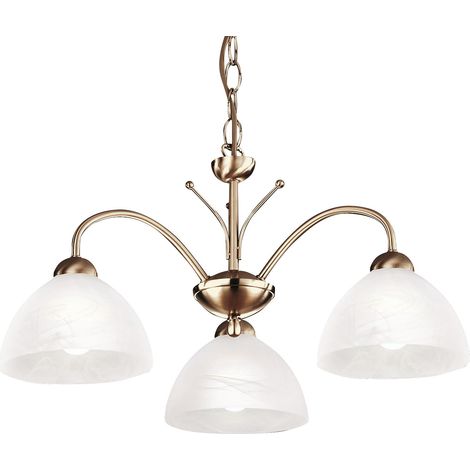 Lampadario Contemporaneo Milanese Acciaio Adjustable Vetro 3 Luci E14 (1/3)