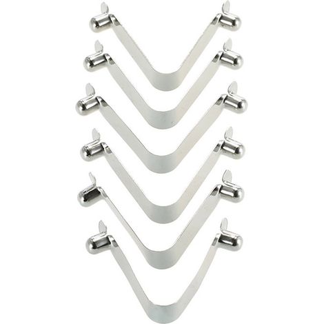 Clips à ressort pour pagaie de Kayak, 6 pièces, poteau de tente, bouton-poussoir, Clip à pression, goupille de Tube de verrouillage (1/5)
