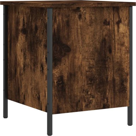 Maison Exclusive - Panca Portaoggetti Rovere Fumo 40x42,5x50 cm Legno Multistrato (1/5)