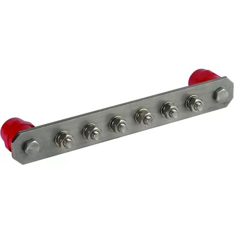 DEHN Potentialausgleichschiene o. Abdeckung NIRO PAS I 6AP M10 V2A (1/2)