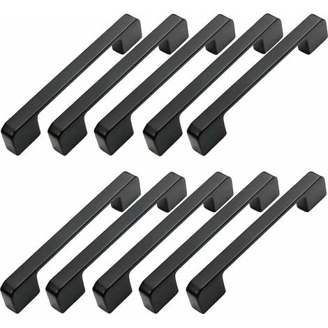 10pcs Furniture Handle Center Distance 96mm-Black Kitchen Door Handle Furniture Bar Handle Black Kitchen Handle 96mm