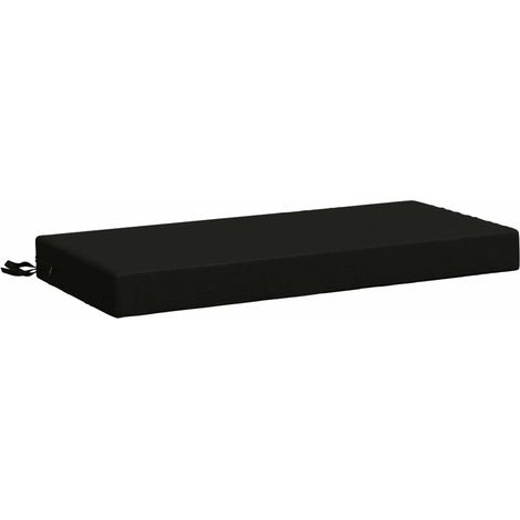 Cuscino per panchina SOEST 100% Poliestere Nero 60 x 40 x 8 cm vidaXL (1/5)