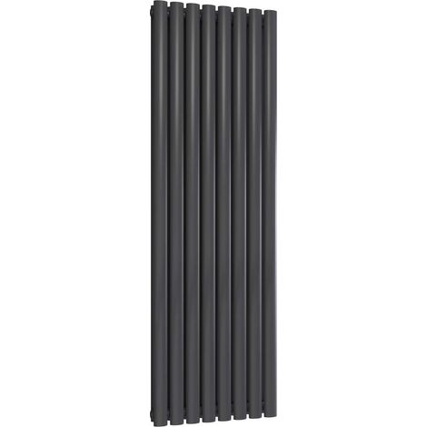 Reina Neva Designer Radiator 1500mm H x 472mm W Double Anthracite