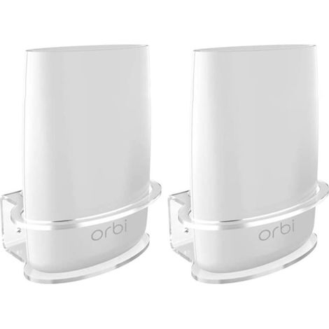 Wall Mount 0127 For Netgear Orbi Wi-Fi Router, Home Wifi 6, Compatible With Orbi Ac3000/Ac2200, Pack Of 2, Transparent (1/5)