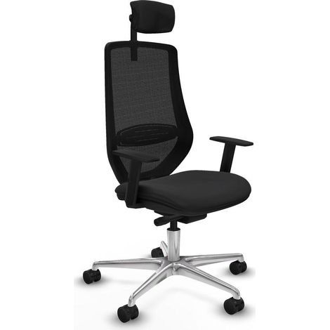 Piqueras y Crespo Mardos Silla de oficina negra cómoda
