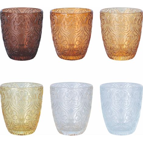 Lot de 6 verres à eau 300 ml en verre, Grenade Chocolate (1/5)