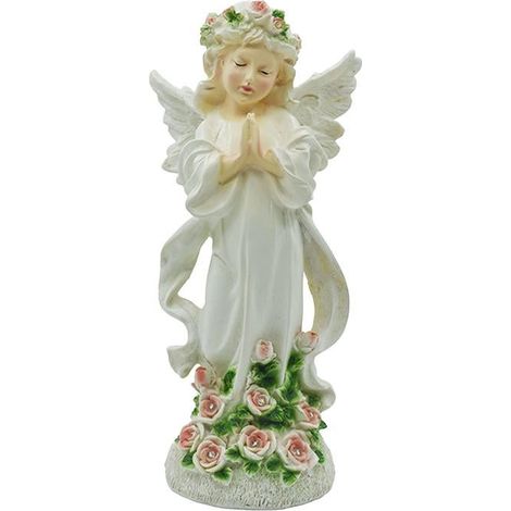 Statues et sculptures d'anges à énergie solaire, décorations de jardin et de pelouse (1/5)