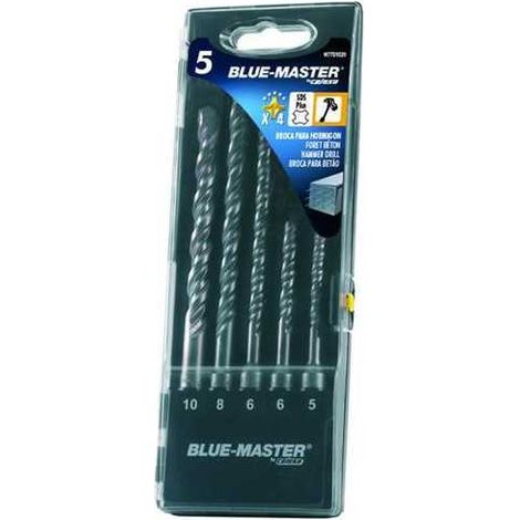 Estuche w77 5 brocas ø5-6x115 ø6-8-10x165mm BLUE MASTER