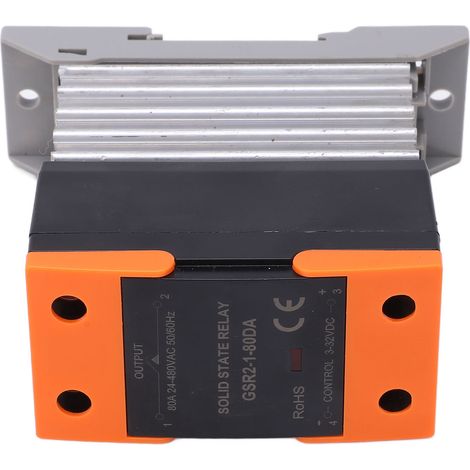 Relais Statique DC vers AC Polyvalent Compact avec Dissipateur pour Équipement Industriel 3‑32V DC (1/5)