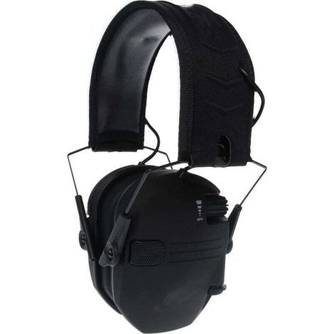 Casque De Tir Actif Antibruit Électronique Avec Réduction De Bruit Et Design Pliable Pour La Chasse Noir (1/4)