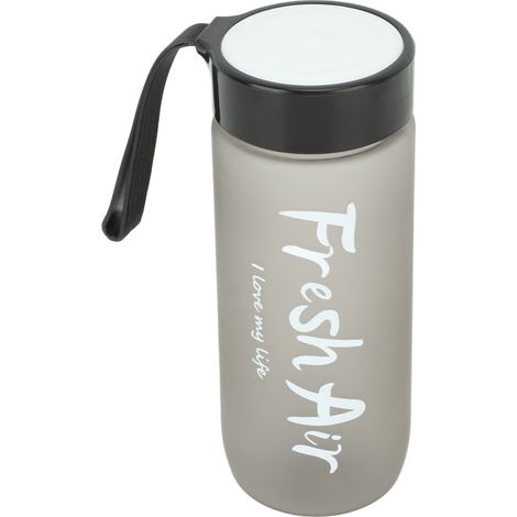 600 ml mattierte Wasserflasche, großes Fassungsvermögen, auslaufsicher, mit Kordel, ideal für Reisen, Fitnessstudio und Outdoor-Aktivitäten. (1/5)