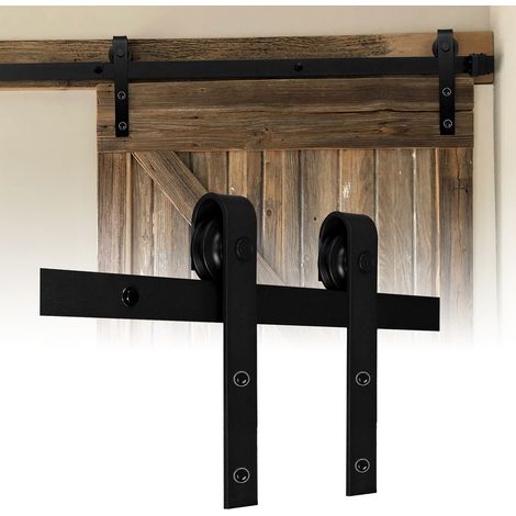 Randaco Sistema per porte scorrevoli Sistema a binario con binario da 152 cm per porte fino a 150 kg (1/5)