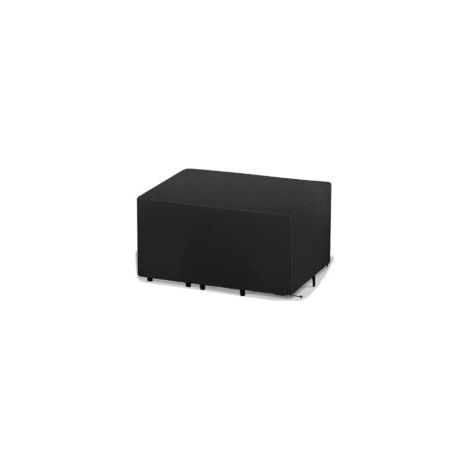 Funda protectora para muebles de jardín de ratán, funda grande para mesa de exterior, impermeable y duradera, Oxford, 242 x 162 x 100 cm - Crezuo (1/4)