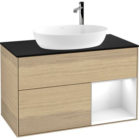 Villeroy & Boch F902GFPC Meuble sous-lavabo Finion F90 (1/2)