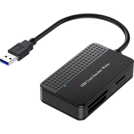 Lecteur 4-en-1, lecteur de cartes TF, SD, MS et CF, adaptateur multicarte externe pour ordinateur et appareil photo, interface USB 3.0 (1/5)