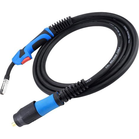 Torch à souder MIG MB15AK avec raccord standard européen, câble de 3,8 mètres pour soudage gaz (1/5)