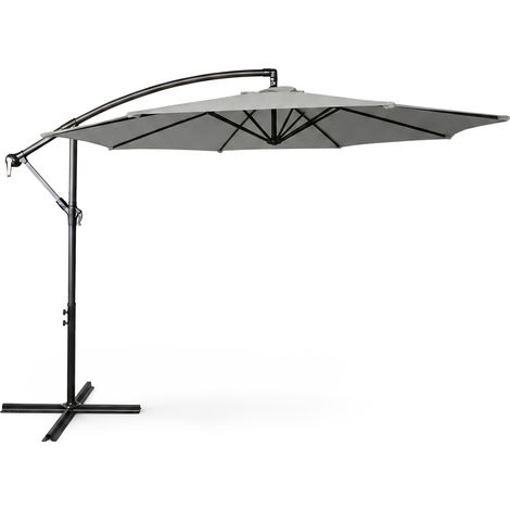 Garten-Sonnenschirm ASTER UV-Schutz Hellgrau Gewicht 12,1 kg L300 x B300 x H245 cm (1/5)