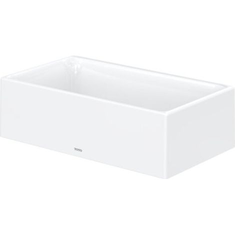 TOTO CS Lavabo sobre encimera, sin agujero para grifo, sin