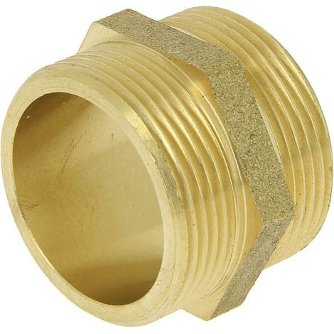 Watts – Raccord laiton mâle 1"1/2 – Filetage 40x49 – Raccord à visser – Norme A.C.S. NF EN 12164/12168